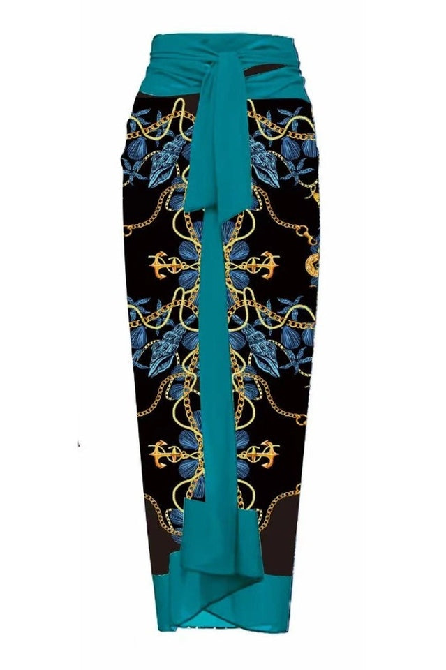 3D Flower One Piece Swimsuit & Skirt Set - Seldom Seen Styles