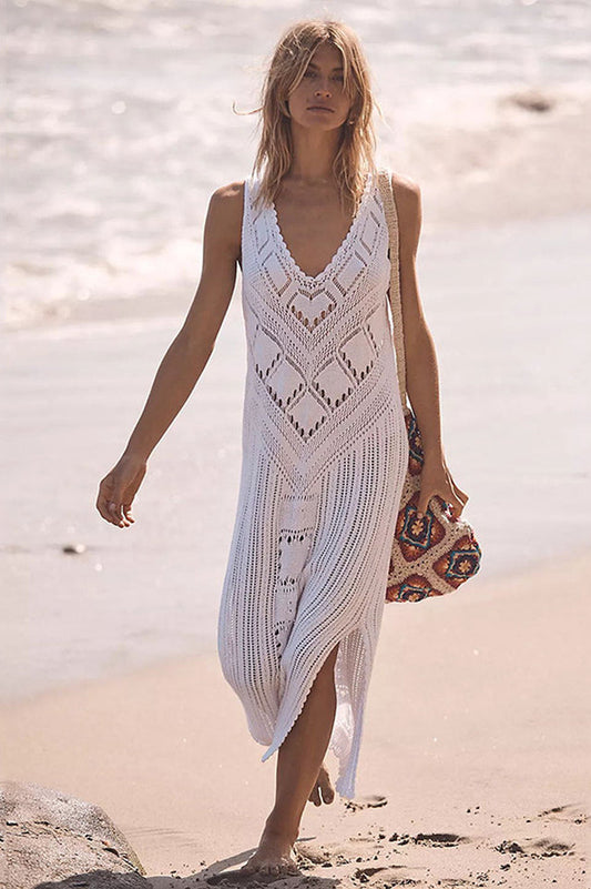 Pool Party Crochet Midi Cover Up - Seldom Seen Styles