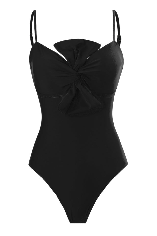 3D Bow Tie Swimsuit & Skirt Set - Seldom Seen Styles