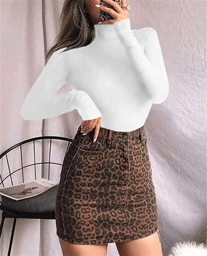 Women's Sexy Square Neck Bodysuit Long Sleeve Double Lined Shirt Tops