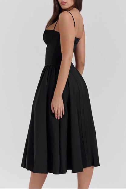 Hannah Midi Dress in Red