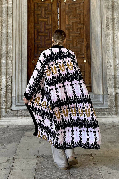 Brigitte One Of A Kind Ikat Maxi Kimono - Seldom Seen Styles