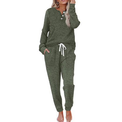 Two Piece Outfits for Women Lounge Sets Button Down Sweatshirt Sweatpants Sweatsuits Set with Pockets - Seldom Seen Styles