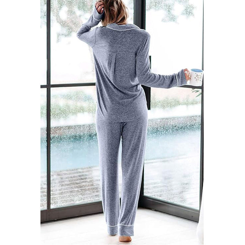 Women's Pajama Sets Long Sleeve Button Down Sleepwear Nightwear Soft Pjs Lounge Sets