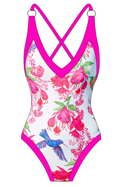 (S-XL) One Piece Swimsuit - Seldom Seen Styles
