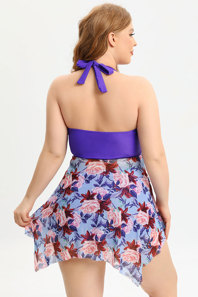 (L-5XL) Plus Size Tankini Swimsuit - Seldom Seen Styles