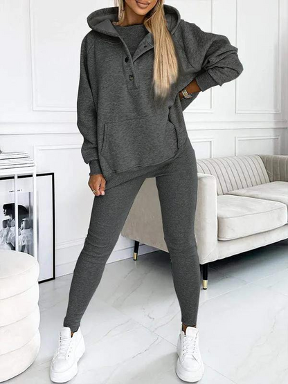 (S-5XL) Plus Size Casual and Comfortable Sweatshirt Two-piece Suit - Seldom Seen Styles