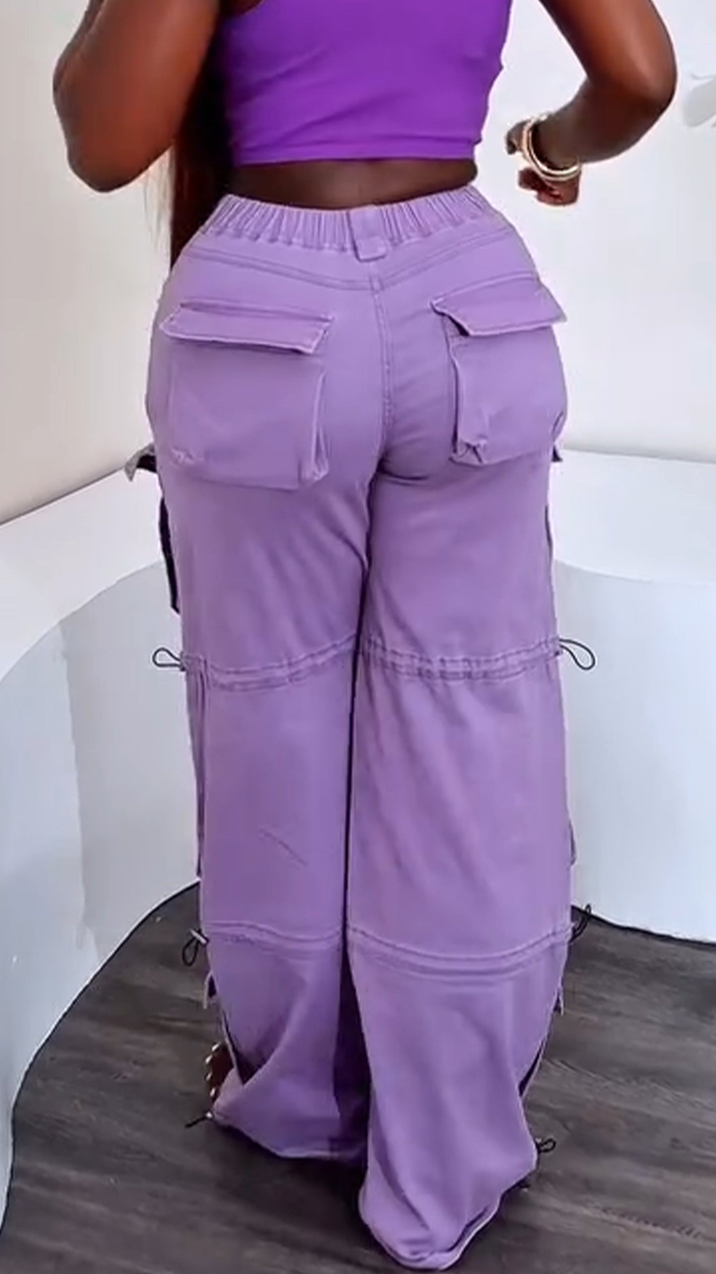 Ladies' Spliced Multi Pocket Casual Pants - Seldom Seen Styles