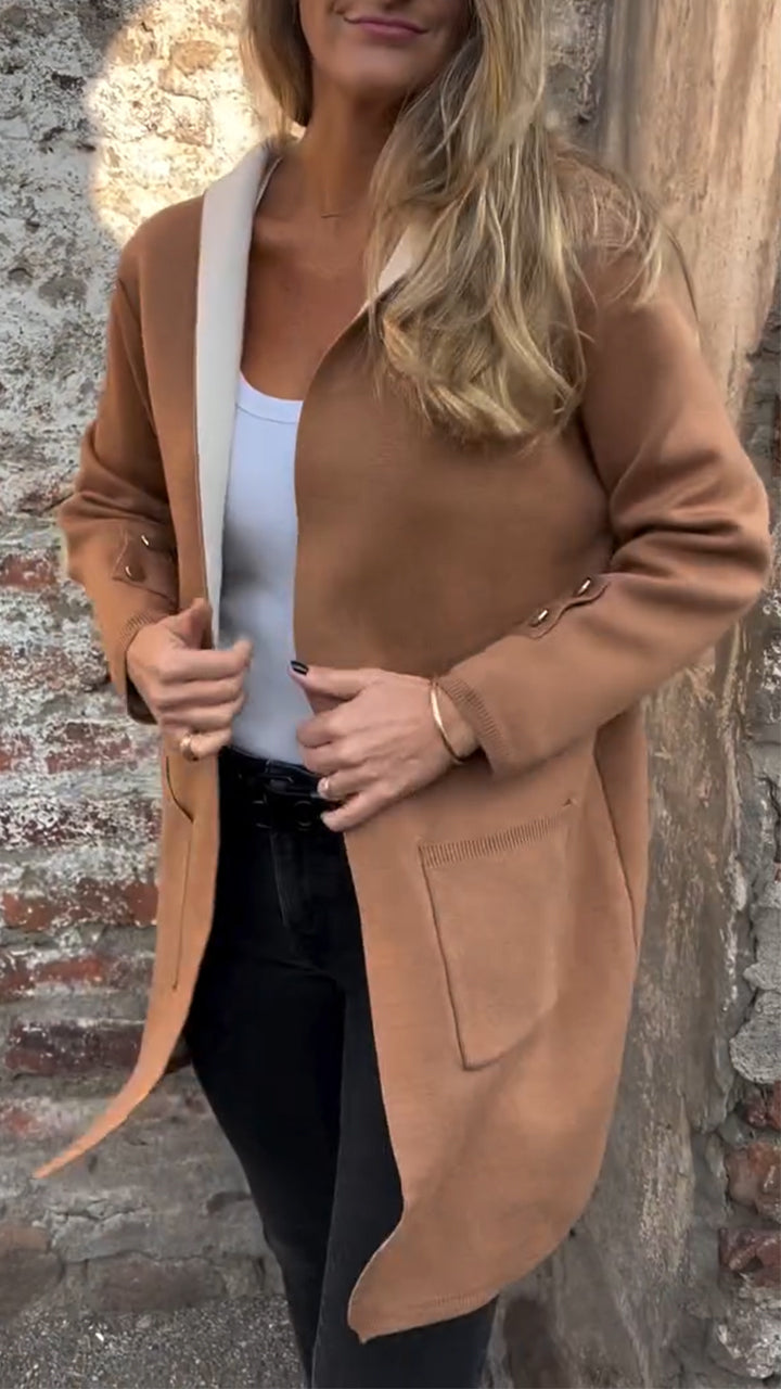 Women Round Neck Hooded Casual Jacket - Seldom Seen Styles