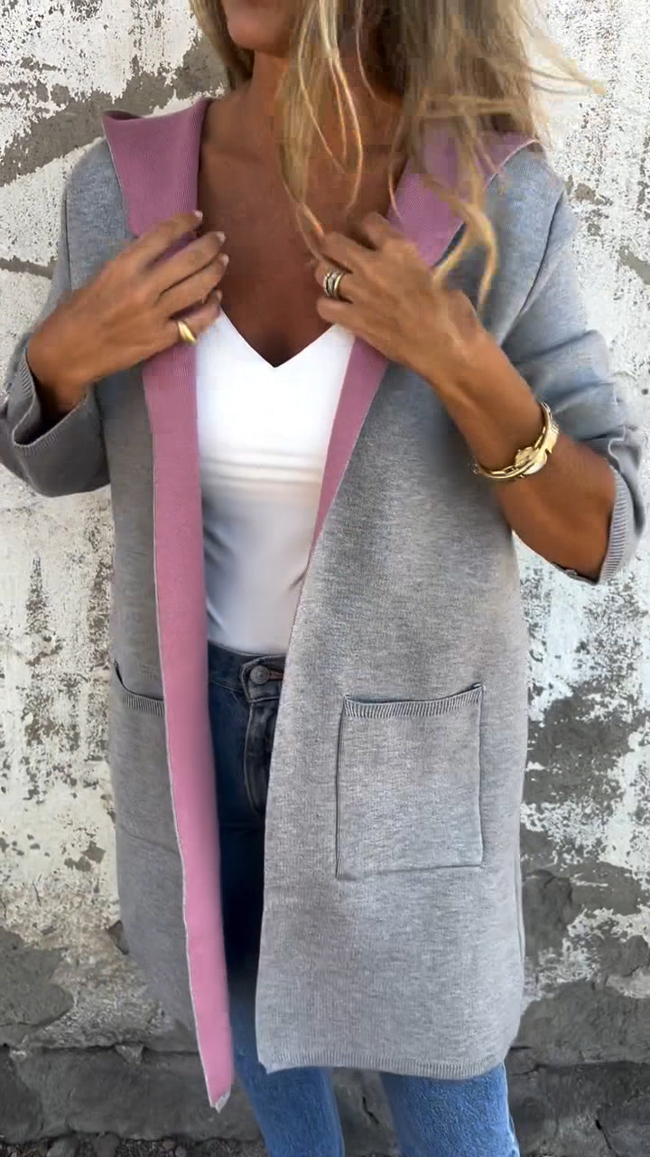 Women Round Neck Hooded Casual Jacket - Seldom Seen Styles