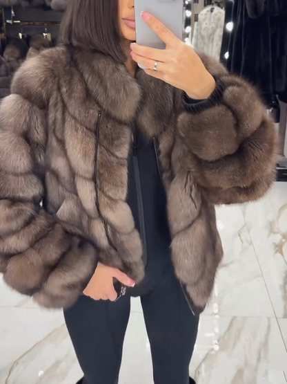 Women Plush Spliced temperament Casual Coat - Seldom Seen Styles