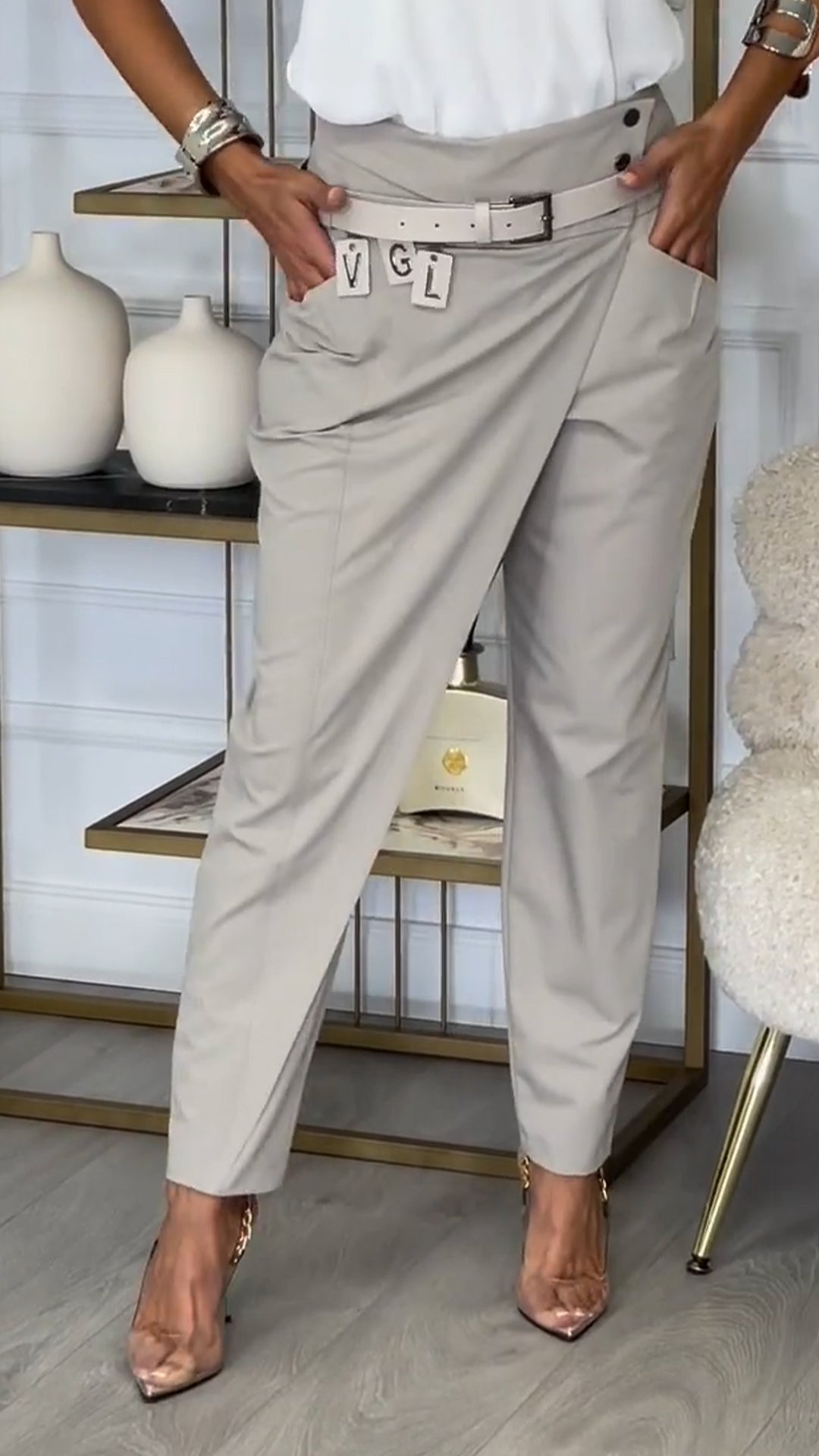 Women High Waist Casual Pants - Seldom Seen Styles