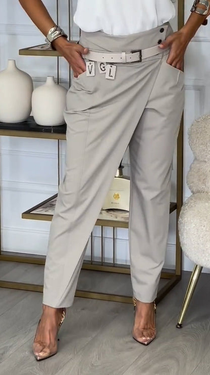 Women High Waist Casual Pants - Seldom Seen Styles