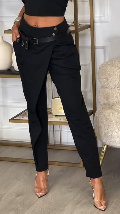 Women High Waist Casual Pants - Seldom Seen Styles