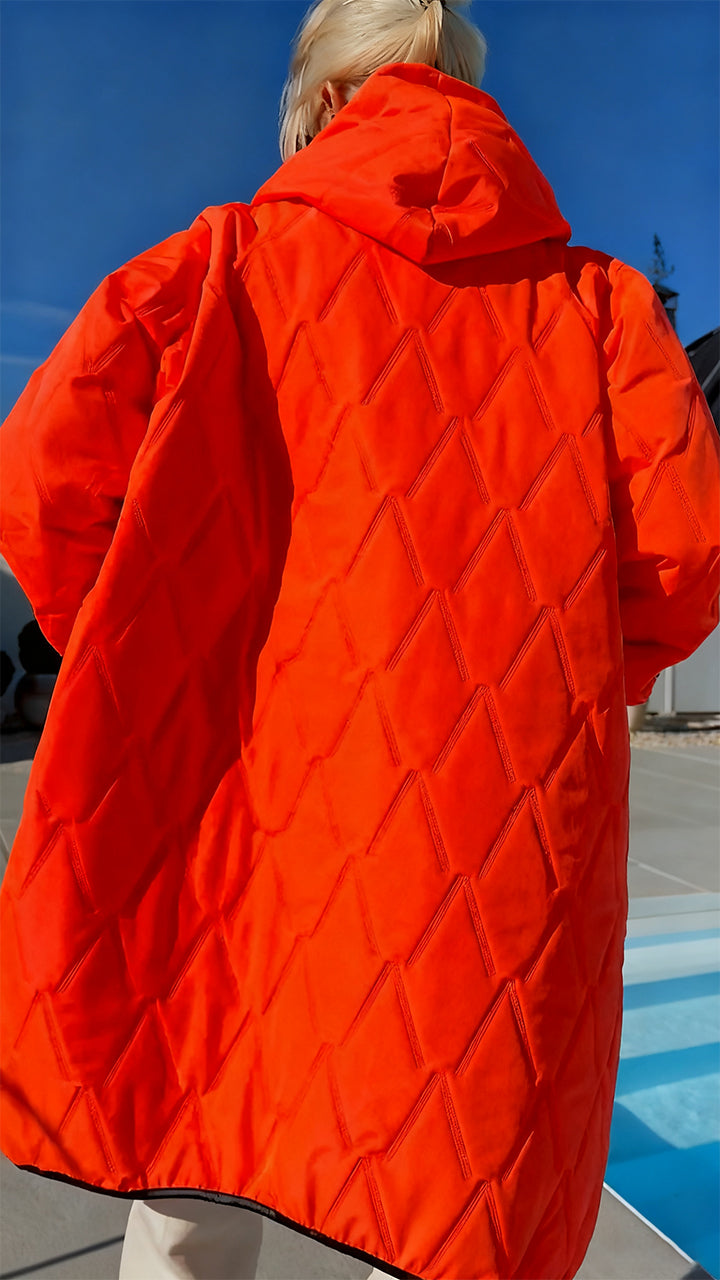 Womens Hooded Casual Coat - Seldom Seen Styles