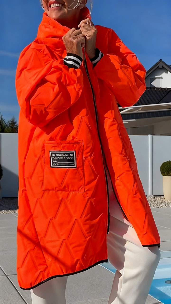 Womens Hooded Casual Coat - Seldom Seen Styles