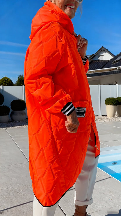 Womens Hooded Casual Coat - Seldom Seen Styles