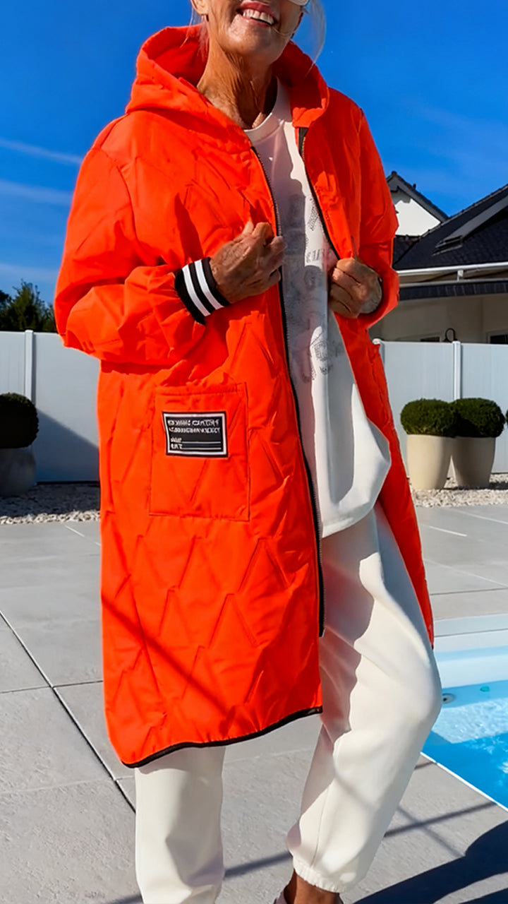 Womens Hooded Casual Coat - Seldom Seen Styles