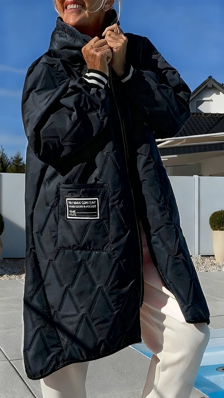 Womens Hooded Casual Coat - Seldom Seen Styles