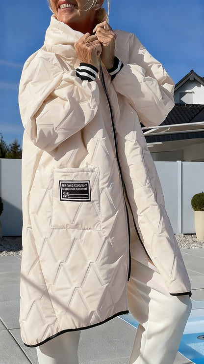 Womens Hooded Casual Coat - Seldom Seen Styles