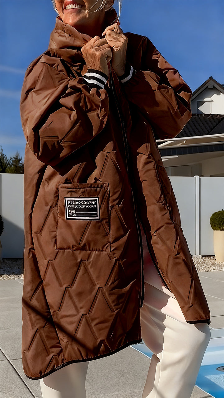 Womens Hooded Casual Coat - Seldom Seen Styles