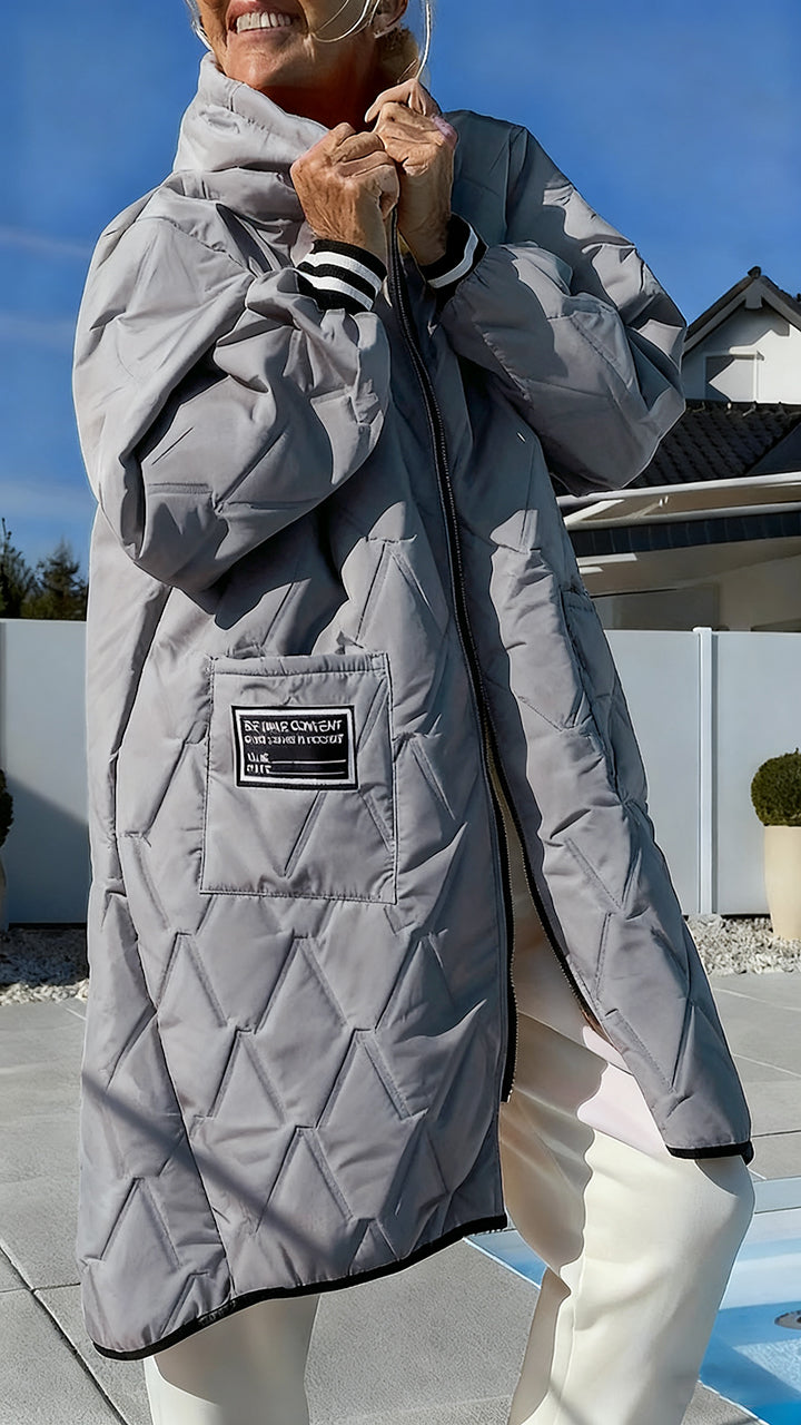 Womens Hooded Casual Coat - Seldom Seen Styles