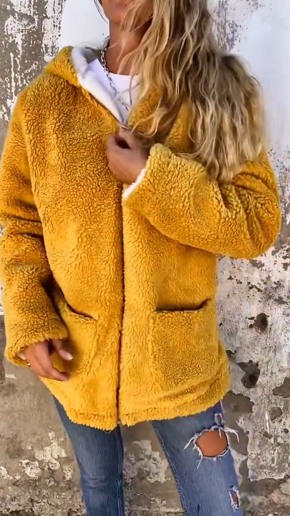 Women Plush Casual Jacket - Seldom Seen Styles