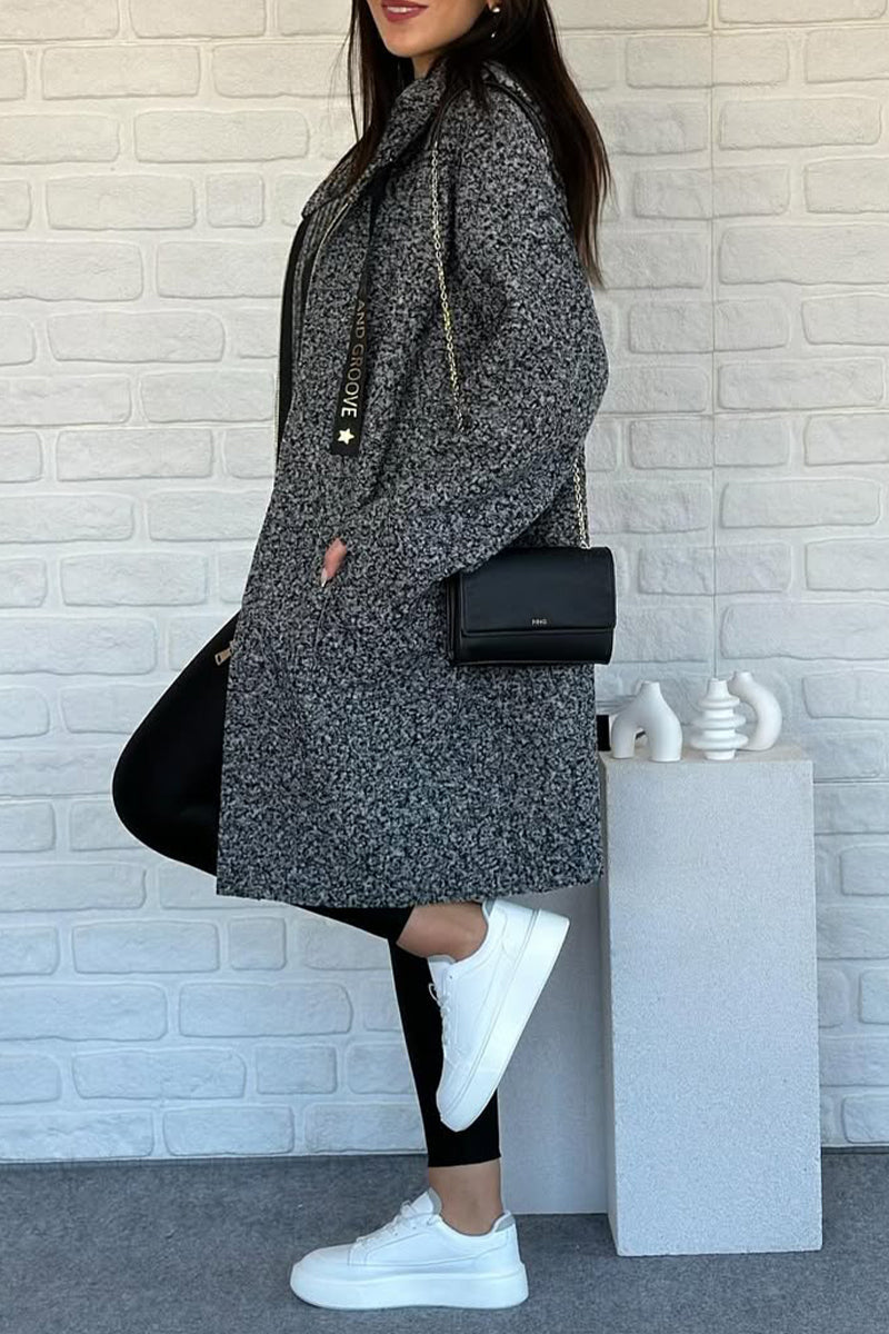 Women Hooded Drawstring Casual Coat - Seldom Seen Styles