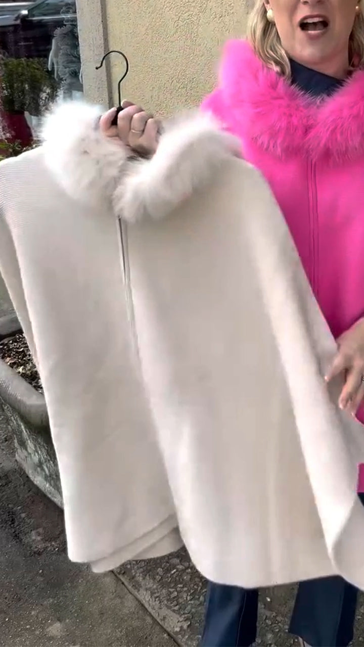 Women Fur Collar Solid Color Casual Coat - Seldom Seen Styles