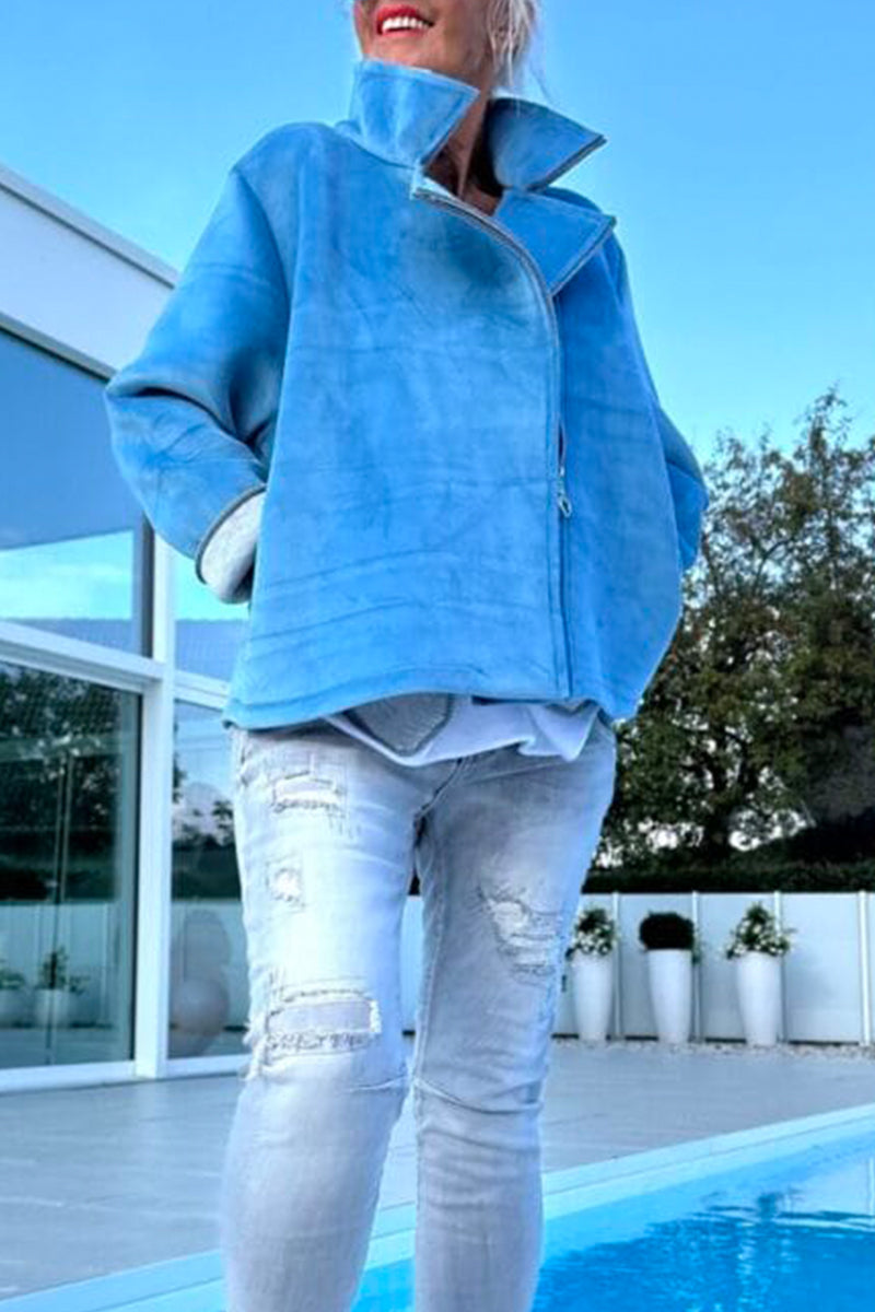 Women Stand Collar Temperament Casual Jacket - Seldom Seen Styles