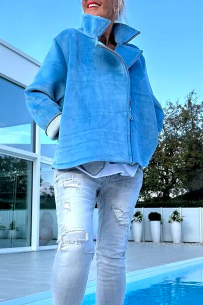 Women Stand Collar Temperament Casual Jacket - Seldom Seen Styles