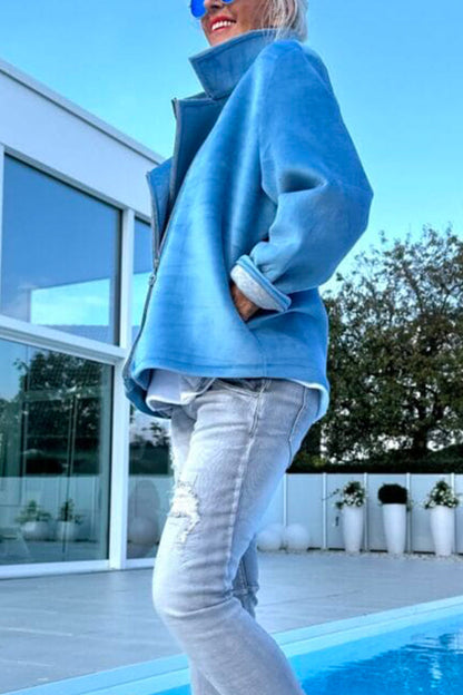 Women Stand Collar Temperament Casual Jacket - Seldom Seen Styles