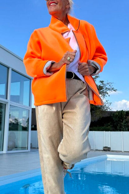 Women Stand Collar Temperament Casual Jacket - Seldom Seen Styles