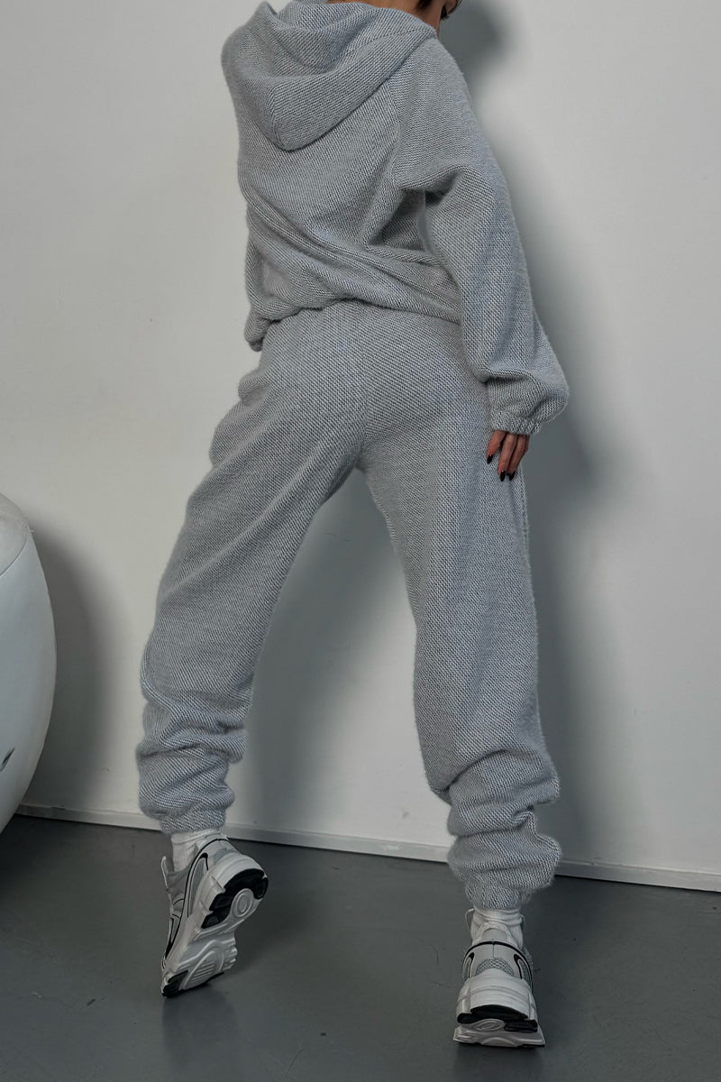 Women Button-down Hooded Jacket + Pants Casual Suit - Seldom Seen Styles