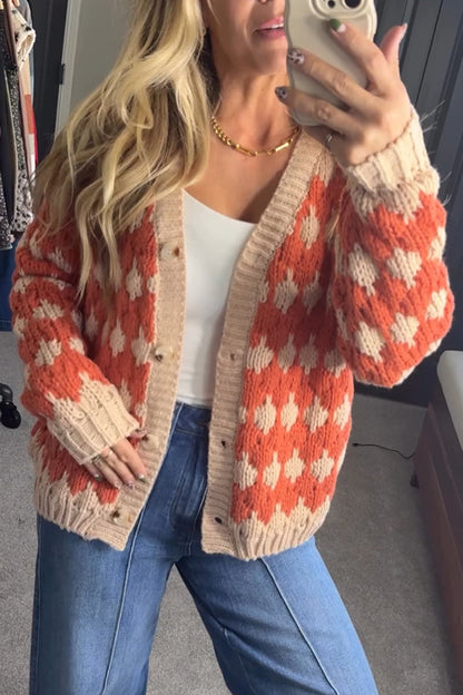 Women Casual Thanksgiving Knit Cardigan - Seldom Seen Styles