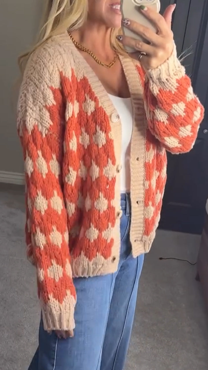 Women Casual Thanksgiving Knit Cardigan - Seldom Seen Styles