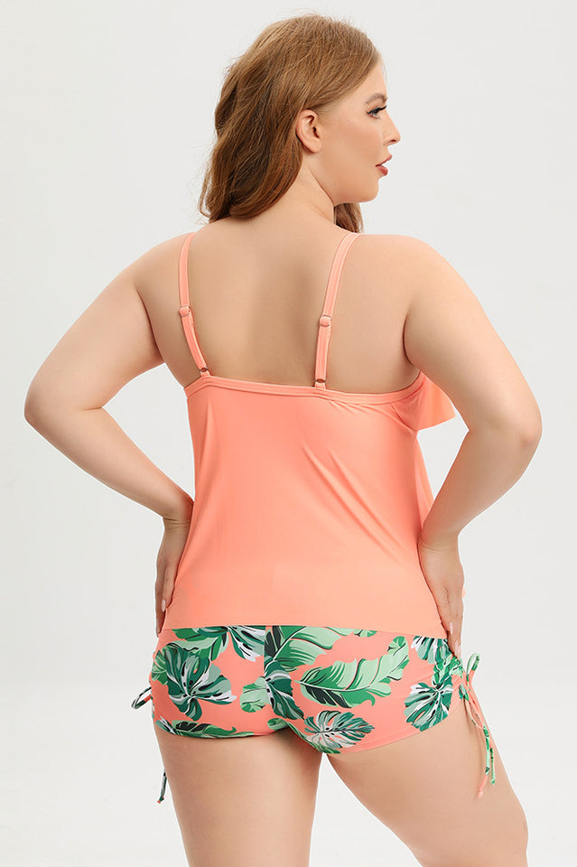 (L-5XL) Plus Size Tankini Swimsuit - Seldom Seen Styles