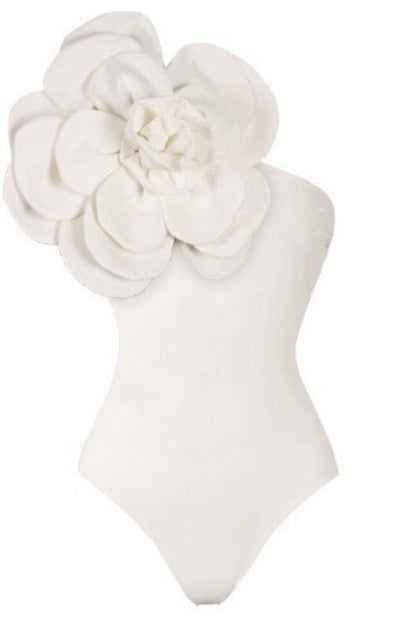 Exaggerated 3D Flower One Piece Swimsuit - Seldom Seen Styles