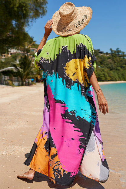 Tropical Pattern Kimono Blouse ( 29 Colors ) - Seldom Seen Styles