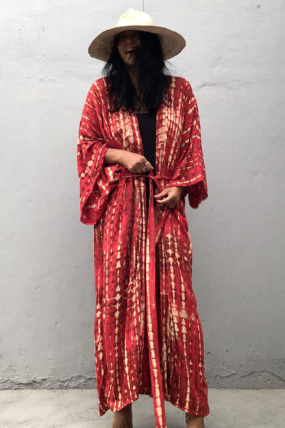 Beach Color Block Printing Cover Up - Seldom Seen Styles