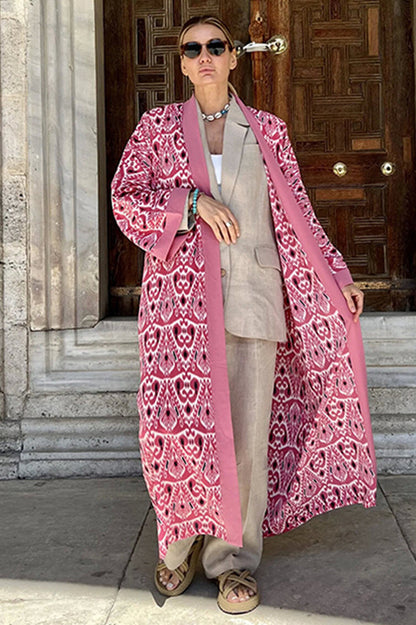 Brigitte One Of A Kind Ikat Maxi Kimono - Seldom Seen Styles