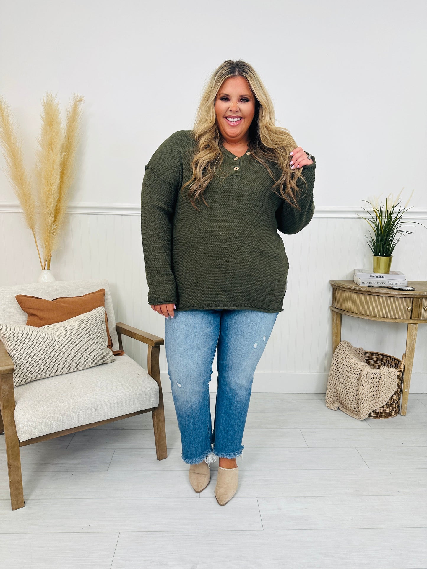 Reset Button Sweater- Multiple Colors! - Seldom Seen Styles