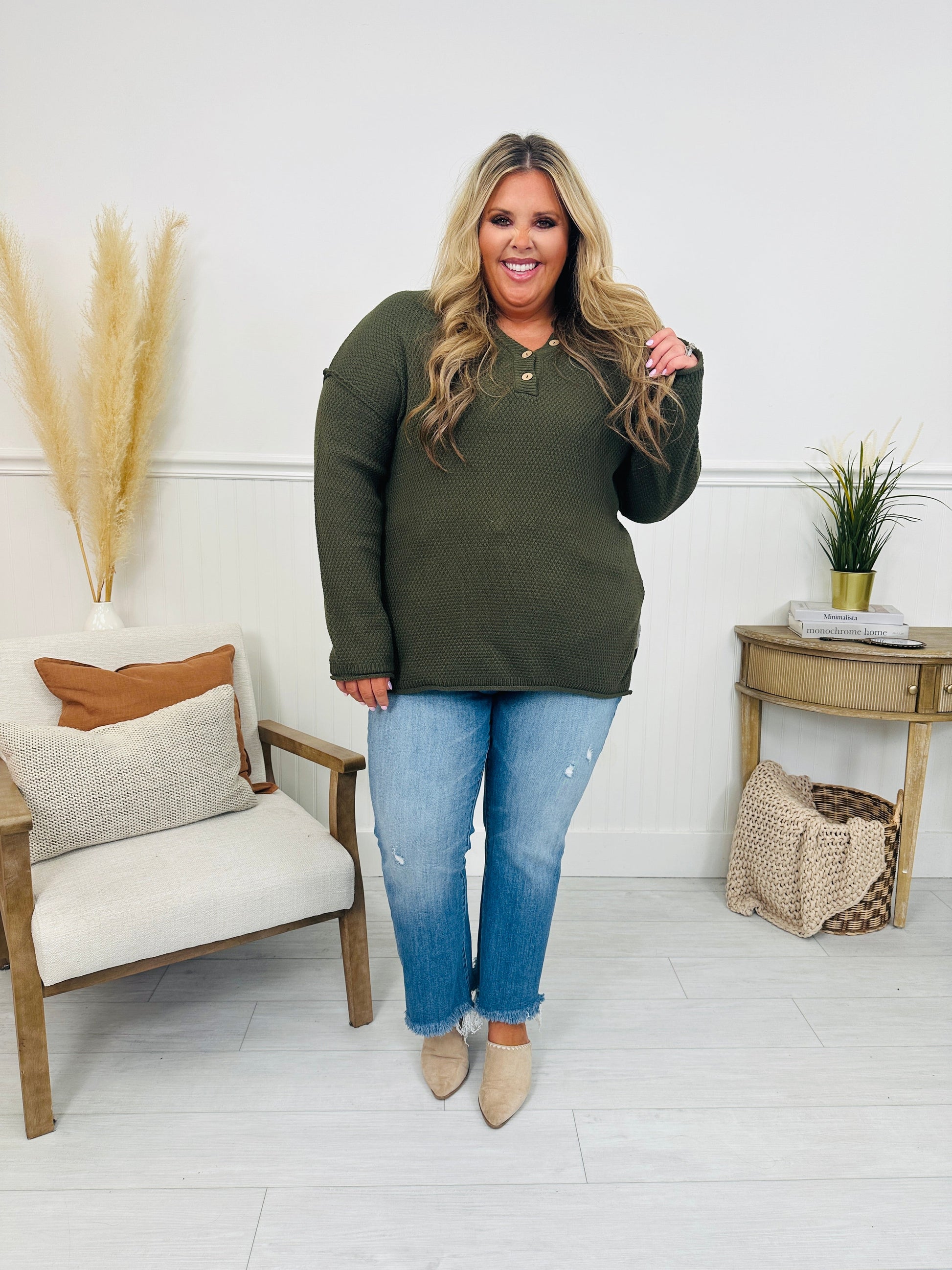 Reset Button Sweater- Multiple Colors! - Seldom Seen Styles