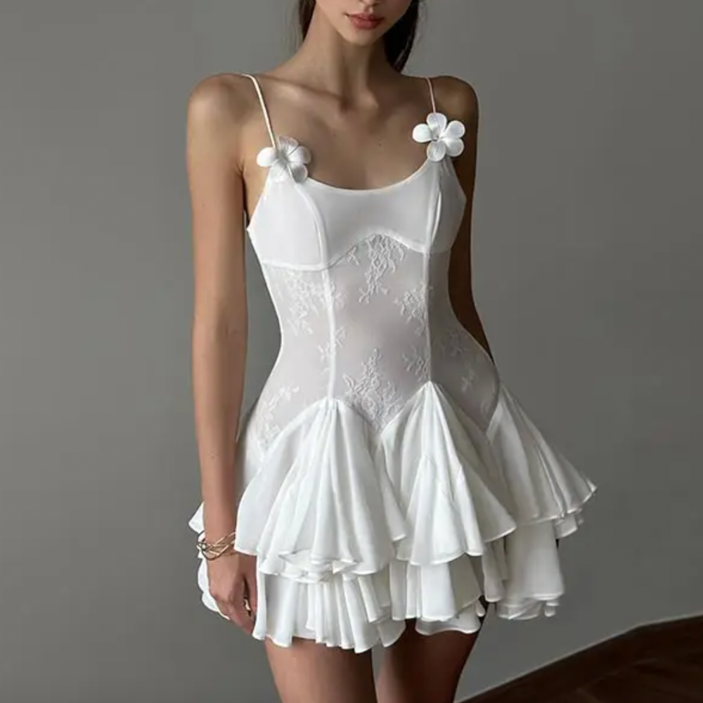 XENI RUFFLE MINI DRESS - Seldom Seen Styles