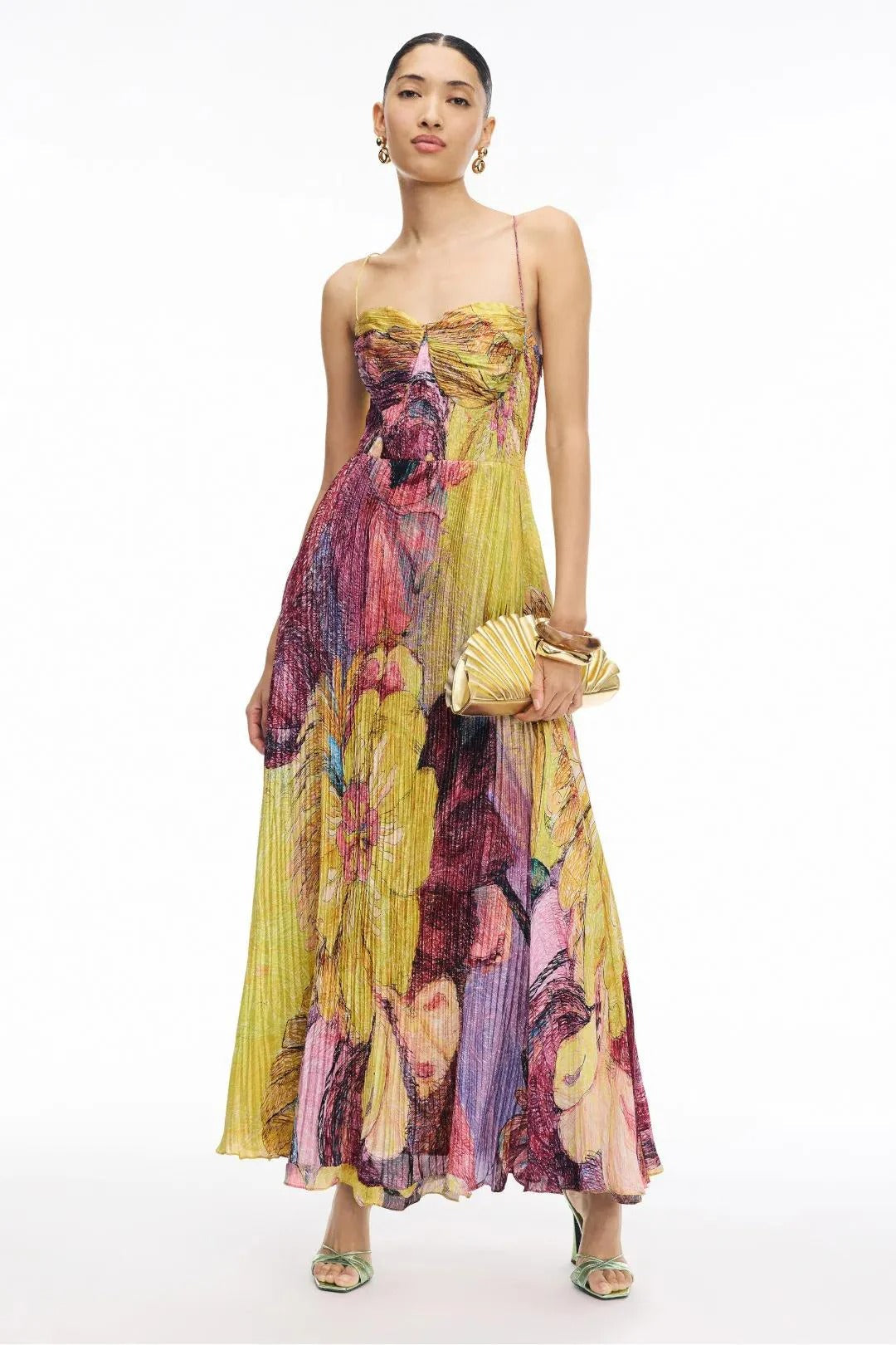 Kiara Multicolored Ikat Print Maxi Dress - Seldom Seen Styles