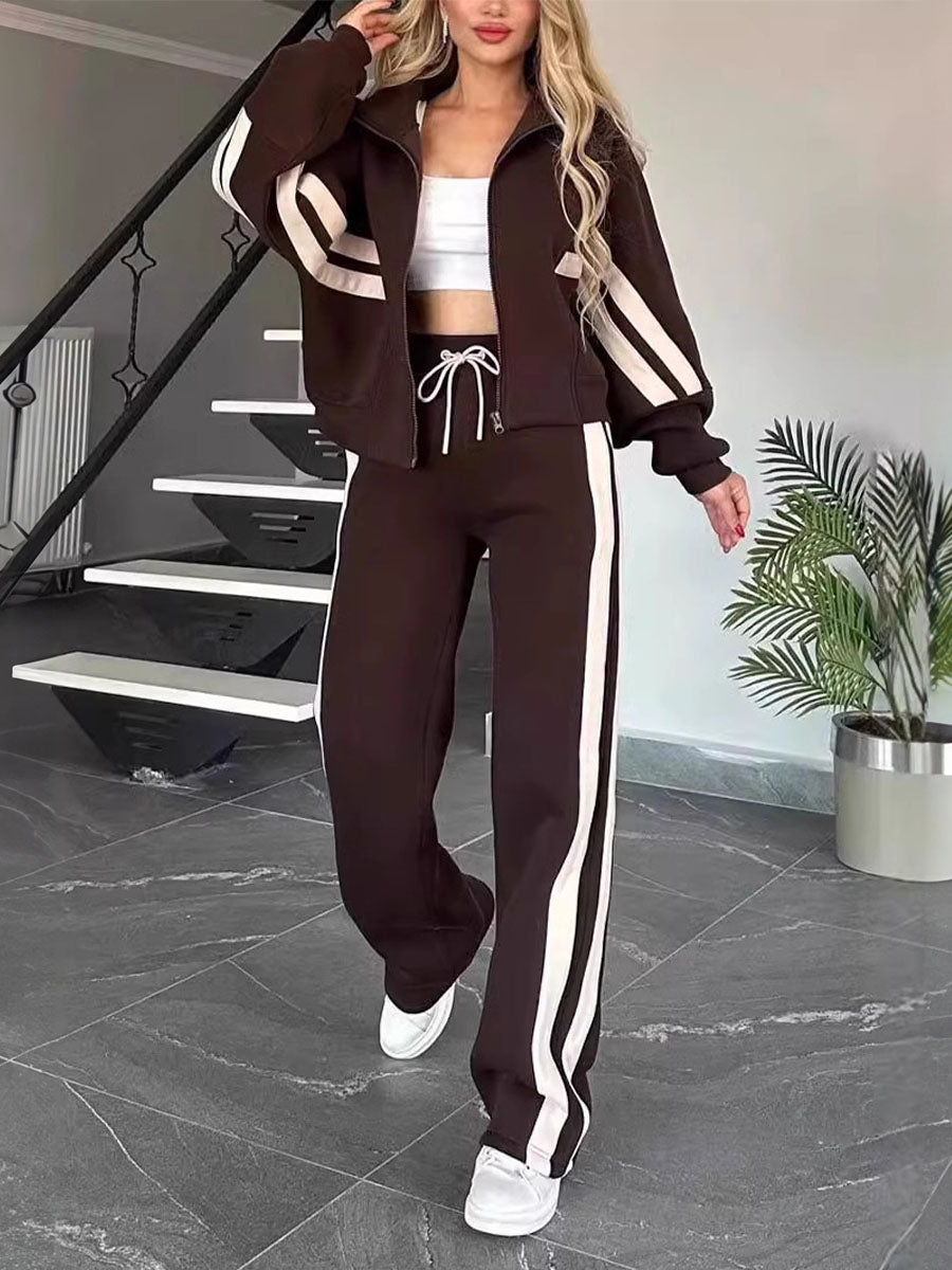 Sporty Classic Striped Street Set