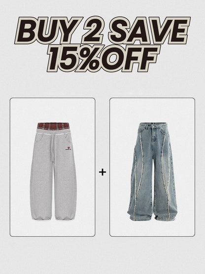 Aelfric Eden Double Waist baggy Sweatpants - Seldom Seen Styles