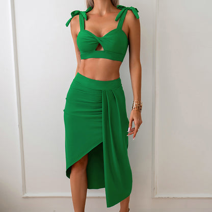 2024 New Nylon Swimwear Women Three-Piece Set bikini Swimwear Bikini - Seldom Seen Styles