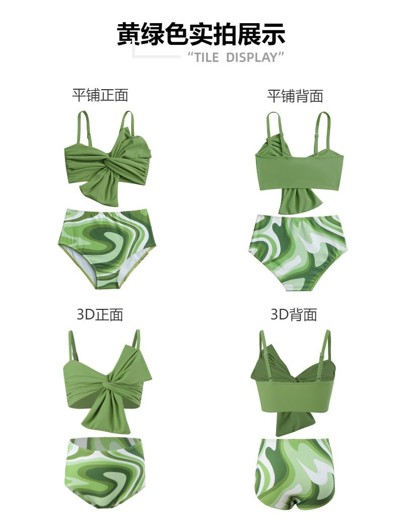 2025New Children's Swimsuit Mermaid Girl Two-Piece Swimsuit Girls' Swimwear Swim Pants Girls' Swimwear - Seldom Seen Styles