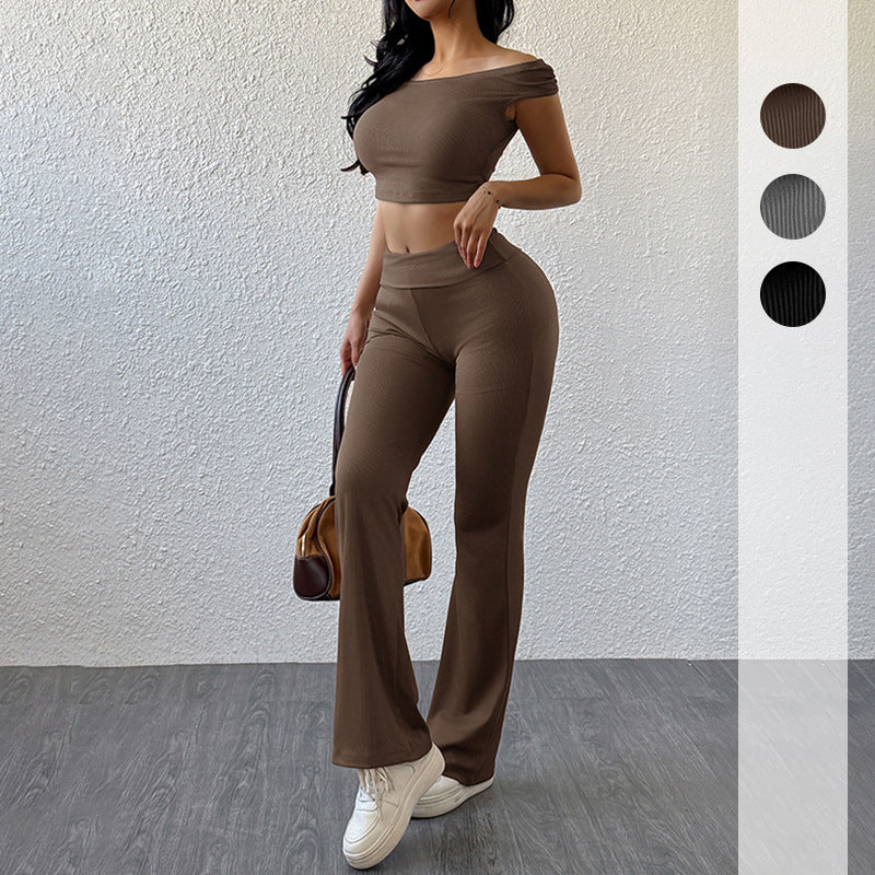 2025Summer New  All-Matching Casual Sports Simple Solid Color Close-Fitting Fashion Suit Women - Seldom Seen Styles